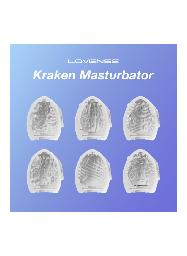 Lovense - Kraken Soft Stretchy Egg Masturbator Pack of 6