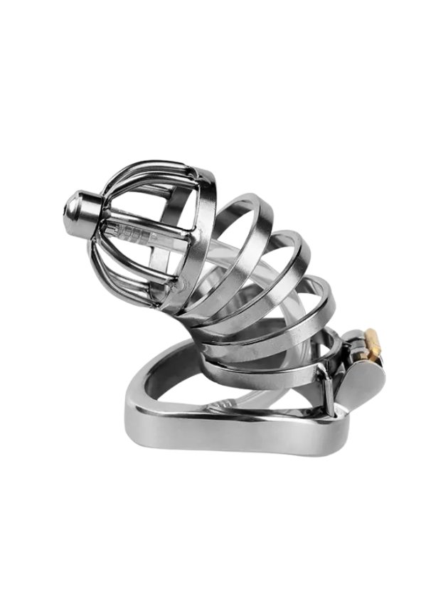 OBEI Volted Desire Stainless Steel Chastity Cage Kit