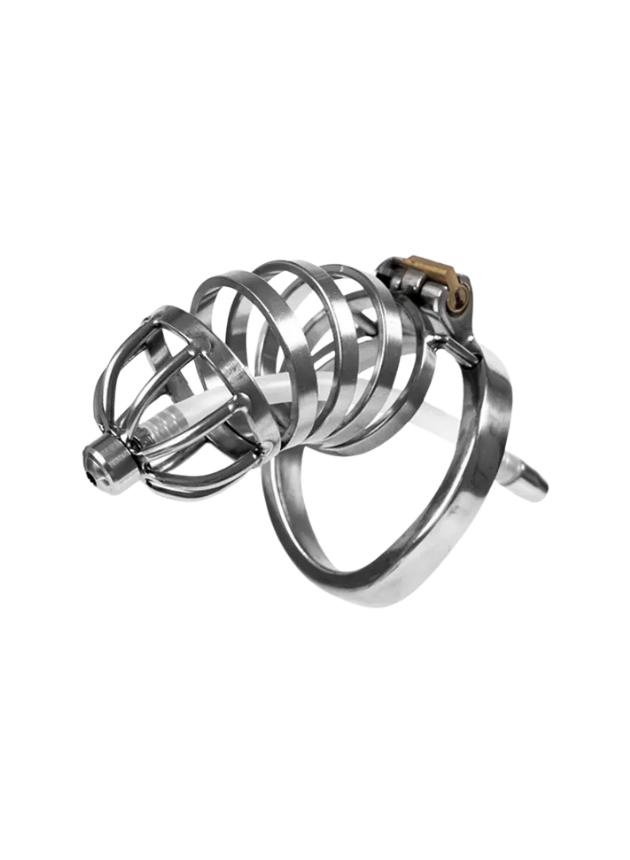 OBEI Volted Desire Stainless Steel Chastity Cage Kit