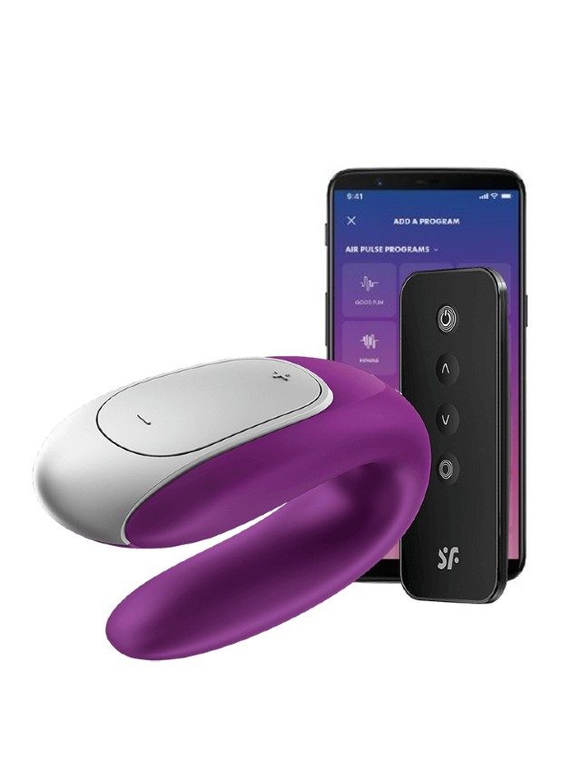 Satisfyer Double Fun App-Controlled Couples Vibrator - NOTI Satisfyer Double Fun App-Controlled Couples Vibrator - NOTI