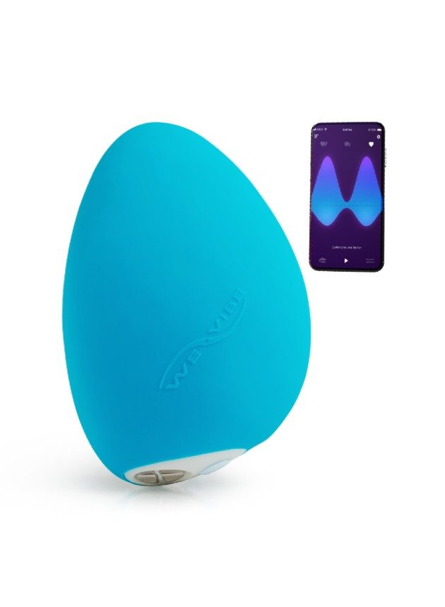 We-Vibe Wish Blue Lay on PowerPulse Vibrator with App NOTI We-Vibe Wish Blue Lay on PowerPulse Vibrator with App NOTI