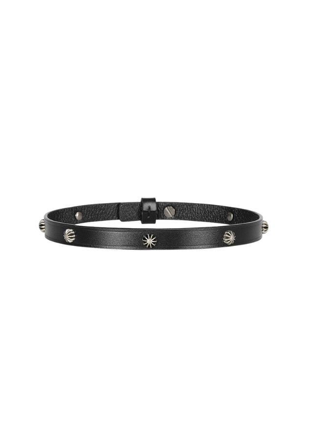 Obei Real Leather Collar Black (black-n-1)