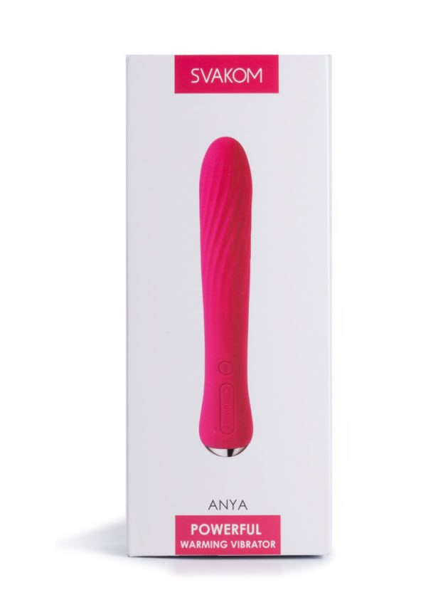 Svakom Anya Powerful Plum Red Warming Wand Vibrator (red-n-4)