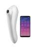 Satisfyer Dual Pleasure App-Controlled Clitoral Stimulator White