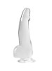 Dilly Classic Smooth Dildo With Suction Cup 21.5 cm Clear