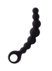 Basiks Noir Curved Pearl String Butt Plug 18.5 cm Black