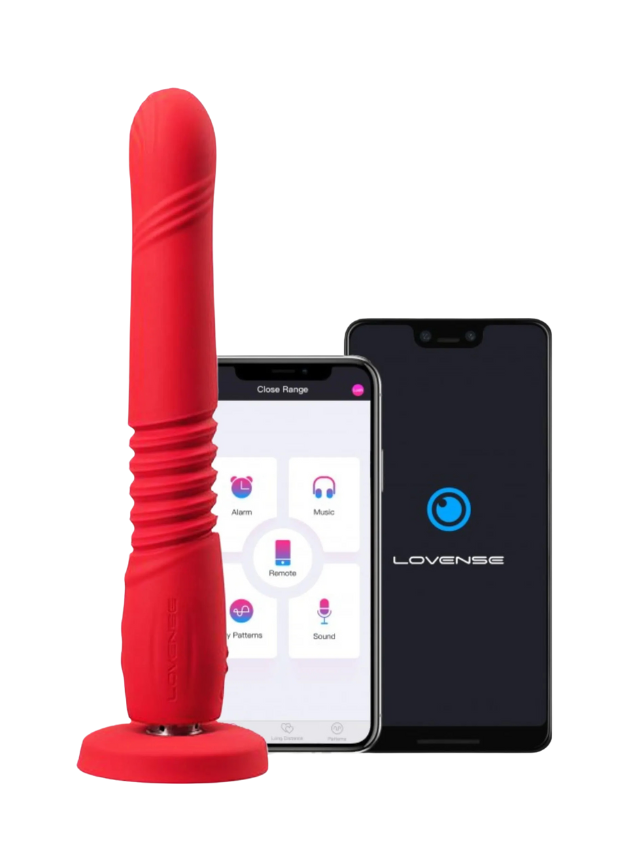 Lovense Gravity App Controlled Suction Cup Thrusting Dildo 25.9 cm