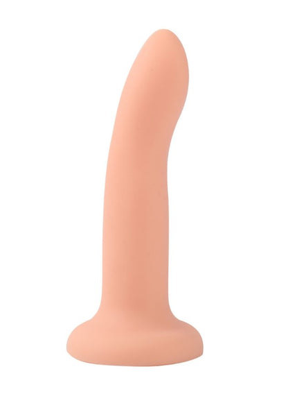 Dilly Hue Smooth Flexible Dildo Peach 16.5 cm