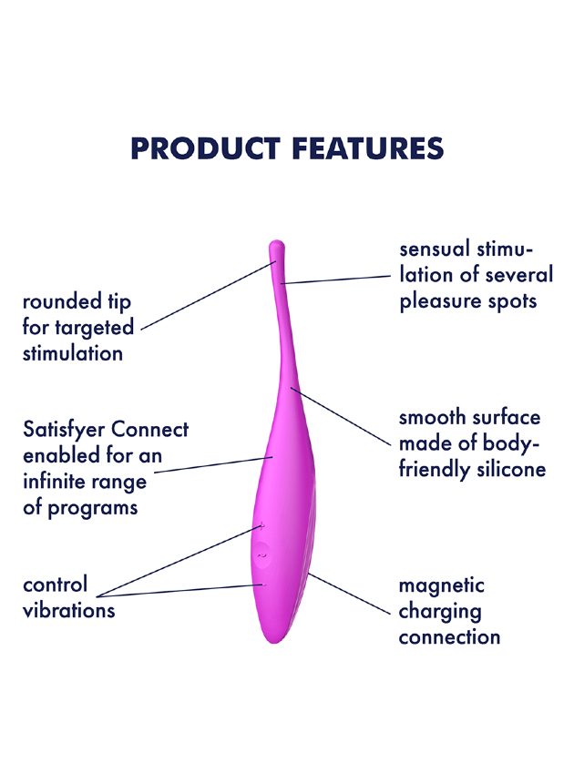 Satisfyer Twirling Joy App-Controlled Clitoral Vibrator