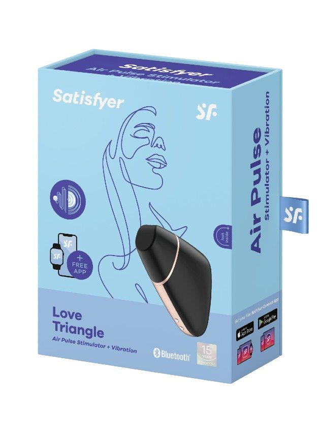 Satisfyer Love Triangle App-Controlled Air Pulse Clitoral Vibrator