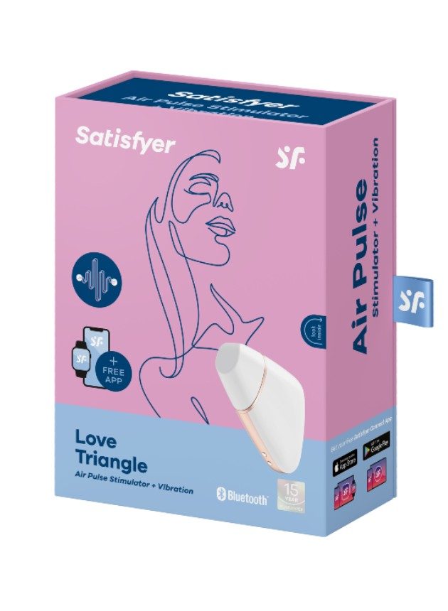 Satisfyer Love Triangle App-Controlled Air Pulse Clitoral Vibrator