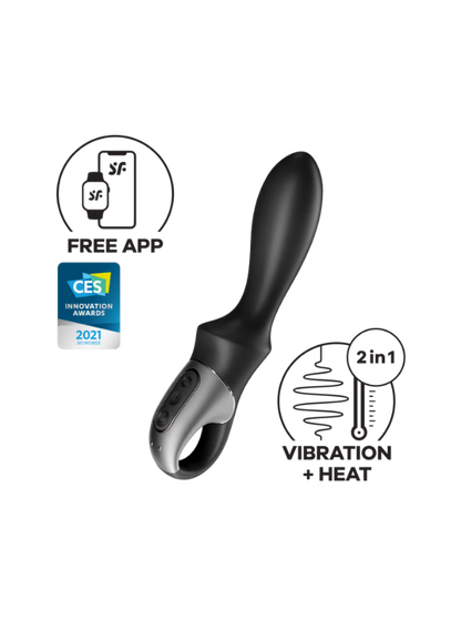 Satisfyer Heat Climax App-Controlled G-Spot Vibrator Black