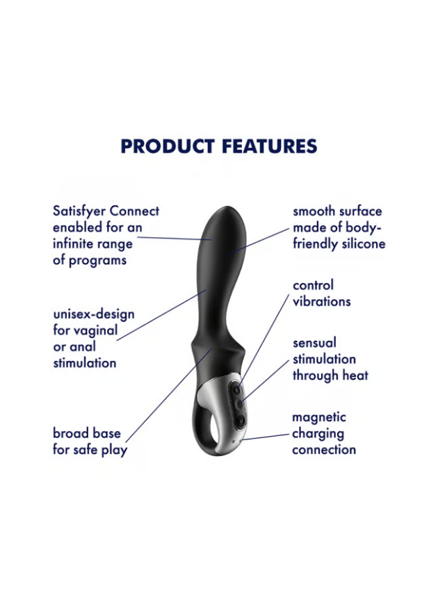 Satisfyer Heat Climax App-Controlled G-Spot Vibrator Black