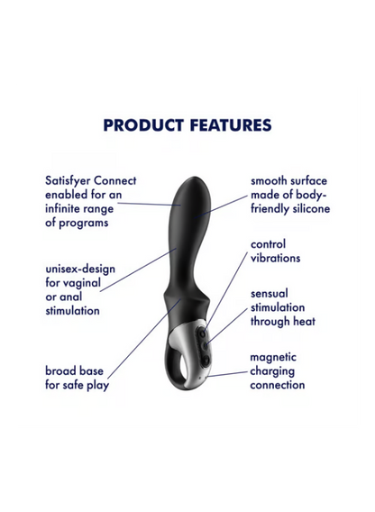 Satisfyer Heat Climax App-Controlled G-Spot Vibrator Black