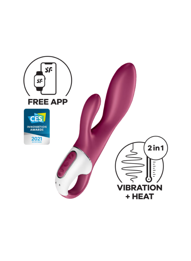 Satisfyer Heated Affair App-Controlled Rabbit Vibrator Red