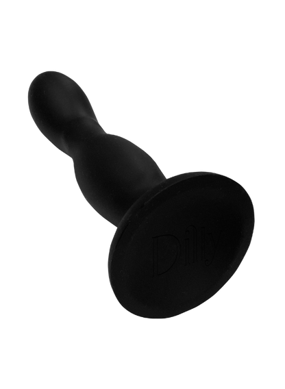 Dilly Curve Textured Anal Dildo With Suction Cup 16 cm