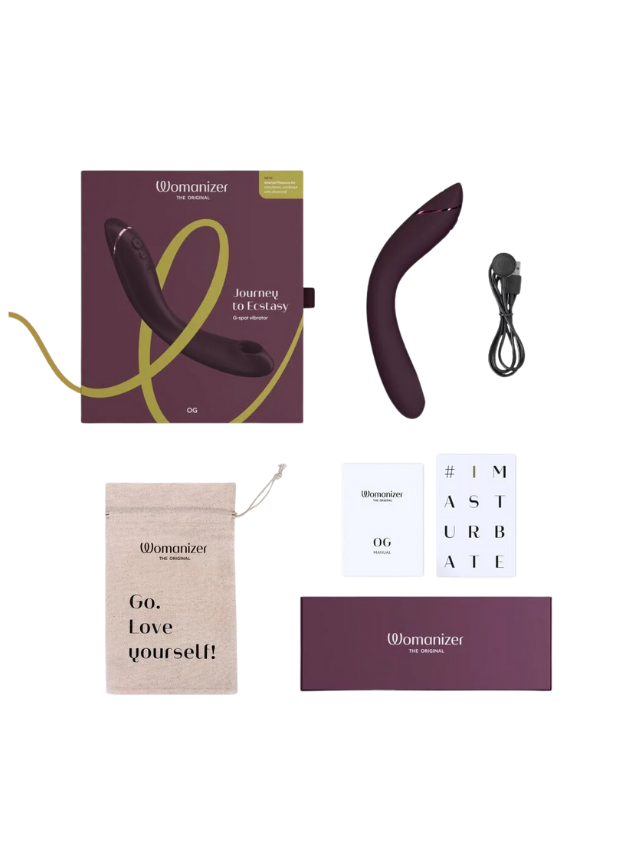 Womanizer OG Pleasure Air G-Spot Vibrator Aubergine