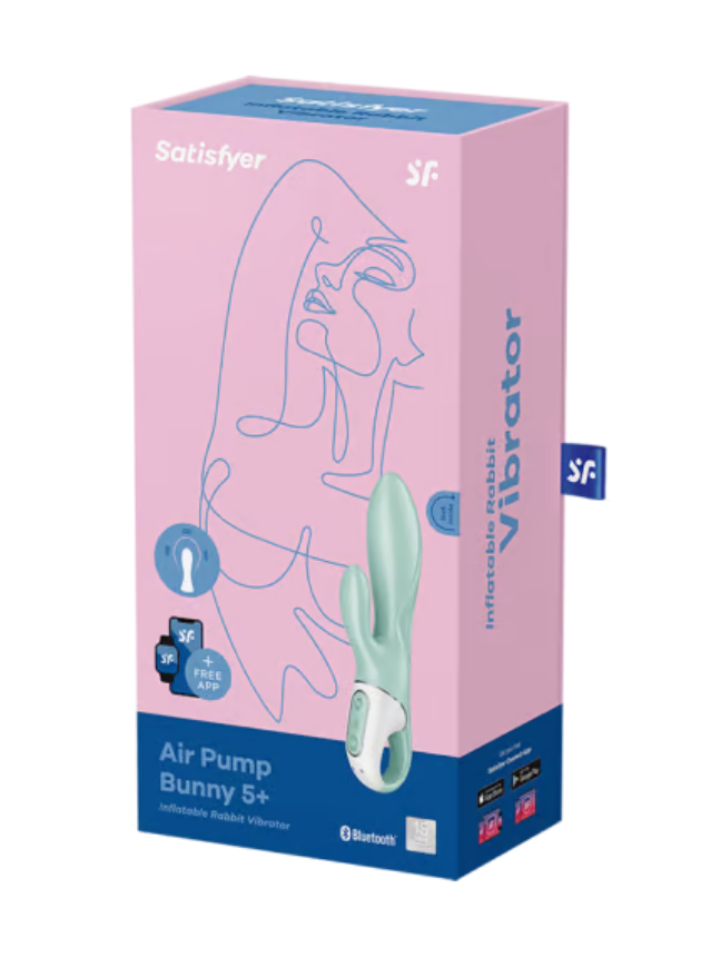 Satisfyer Air Pump Bunny 5 App-Controlled Inflatable Rabbit Vibrator