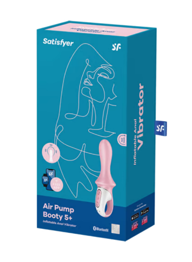 Satisfyer Air Pump Booty 5 App-Controlled Inflatable Anal Vibrator