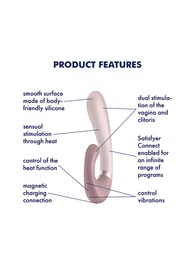 Satisfyer Heat Wave App-Controlled G-Spot Vibrator Mauve