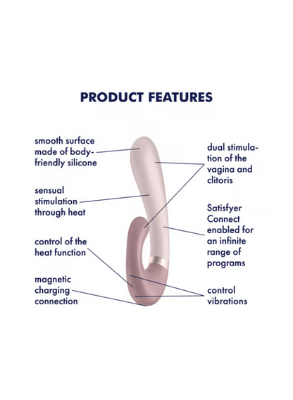 Satisfyer Heat Wave App-Controlled G-Spot Vibrator Mauve