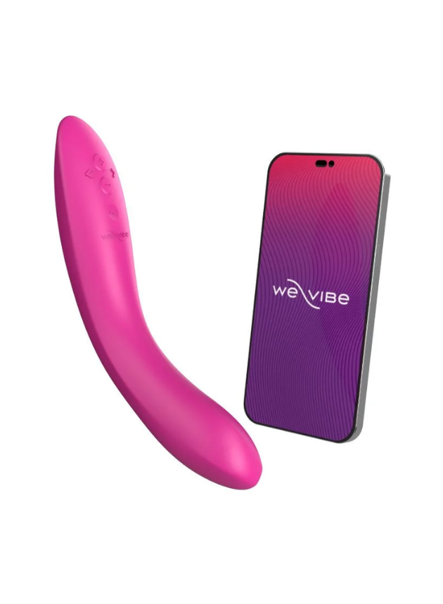 We-Vibe Rave 2 App-Controlled Silicone G-Spot Vibrator Bold Pink