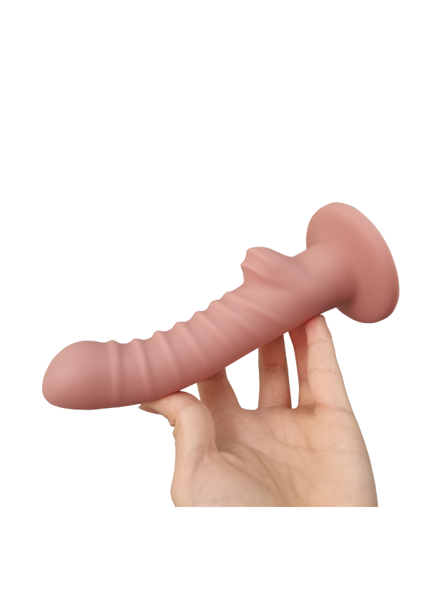 Dilly Hue G-spot Textured Dildo With Suction Cup 17 cm