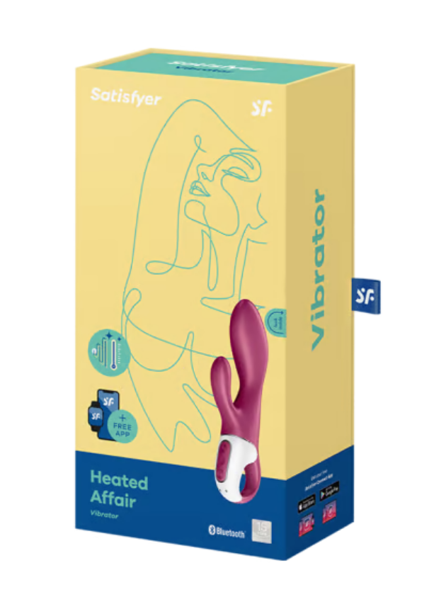 Satisfyer Heated Affair App-Controlled Rabbit Vibrator Red