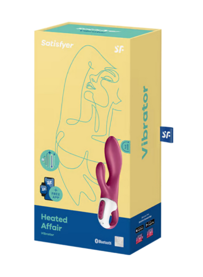 Satisfyer Heated Affair App-Controlled Rabbit Vibrator Red