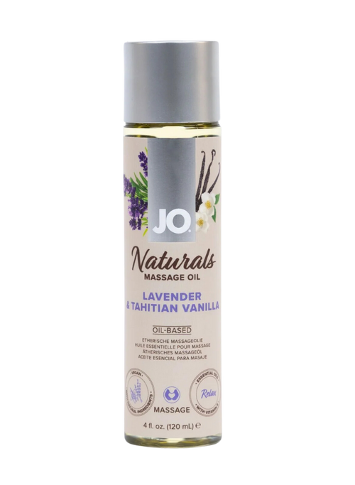 JO Naturals Lavender & Tahitian Vanilla Oil-based Massage Oil 120 ml