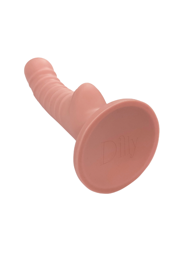 Dilly Hue G-spot Textured Dildo With Suction Cup 17 cm