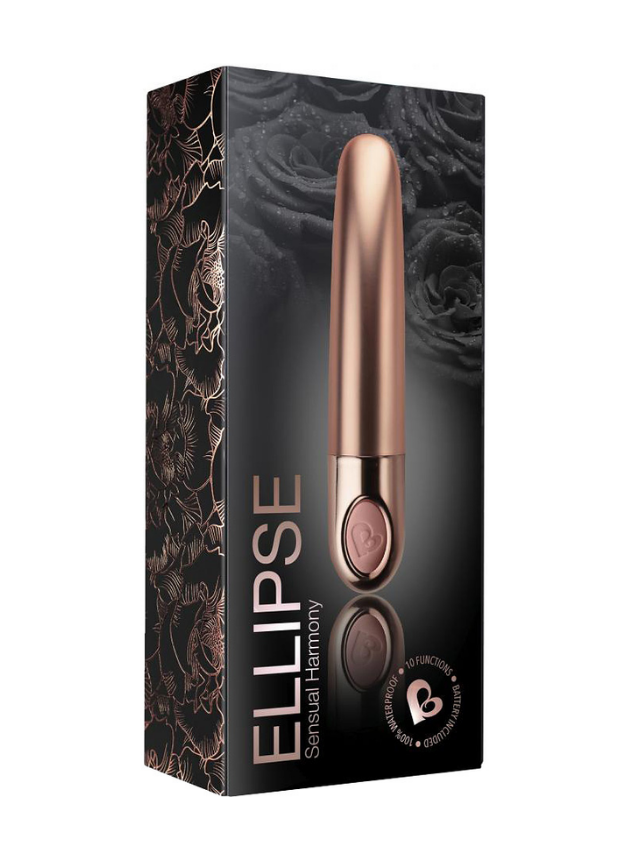 Rocks Off Ellipse Rechargeable Bullet Vibrator Metallic Dusk Pink