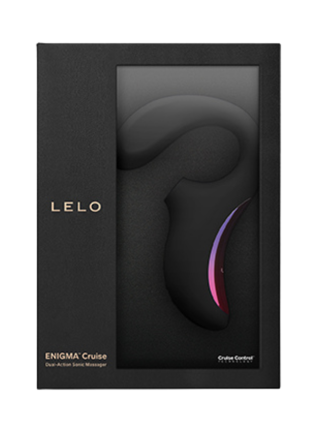 Lelo Enigma Cruise G-spot Vibrator and Clitoral Stimulator Black