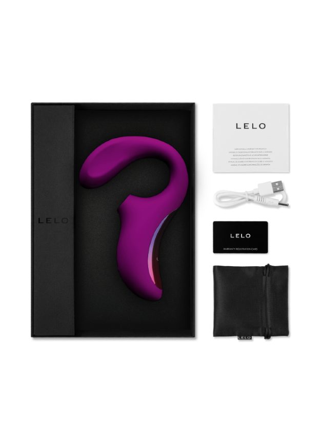 Lelo Enigma Dual Stimulation Sonic Vibrator Deep Rose