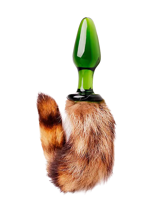 NOTI Fox Tail Glass Butt Plug