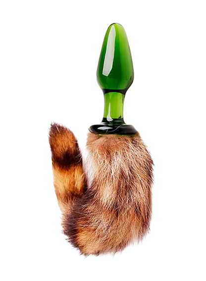 NOTI Fox Tail Glass Butt Plug