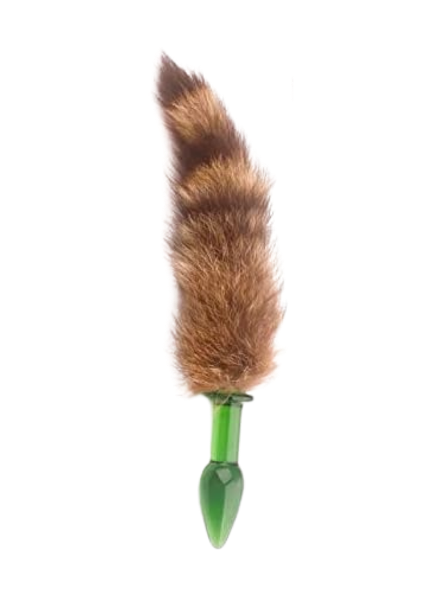 NOTI Fox Tail Glass Butt Plug