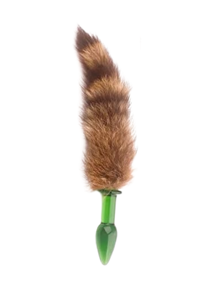 NOTI Fox Tail Glass Butt Plug