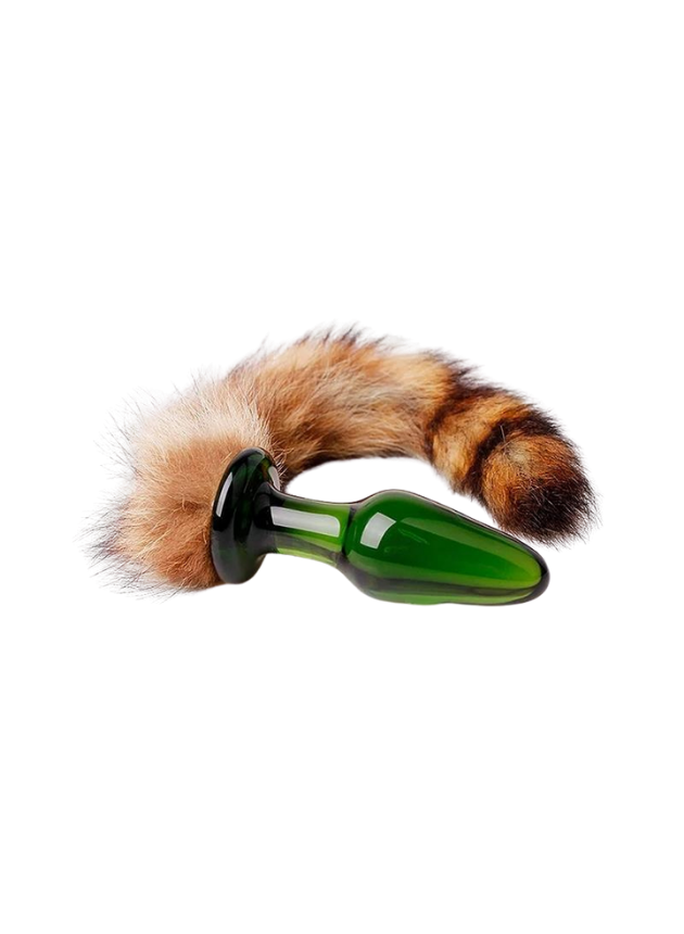 NOTI Fox Tail Glass Butt Plug