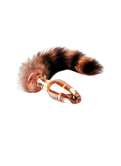 NOTI Fox Tail Glass Butt Plug