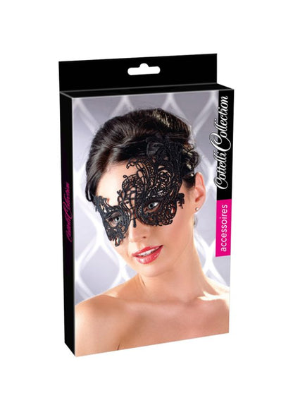 Asymmetric Embroidered Masquerade Mask (red-n-1)