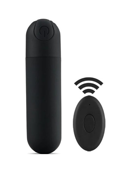 Basiks Rechargeable Bullet Vibrator With Remote Control (black-n-1)