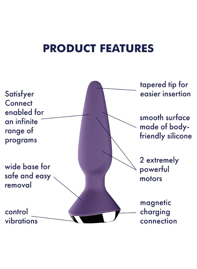 Satisfyer Plug Ilicious 1 App Controlled Vibrating Anal Plug (n-n-2)