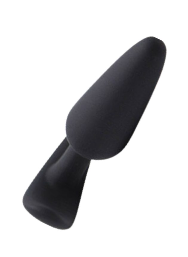 Noti Noir Medium Butt Plug With Curved Base 9 8 Cm (black-9.8 cm-2)