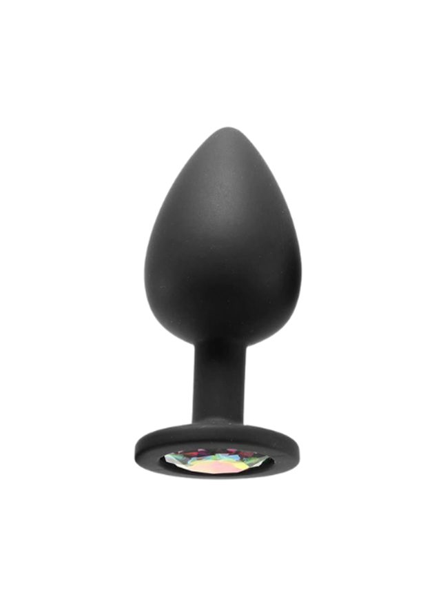 Noti Jewelled Butt Plug Small (black-small-1)