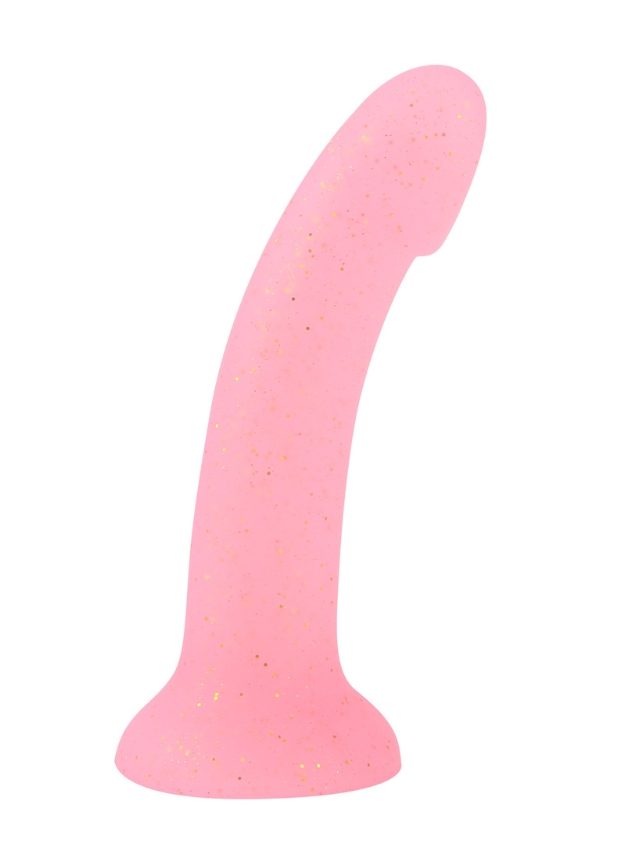 Dilly Hue Sparkling Bendable Dildo Pink 19 Cm (pink-19 cm-1)