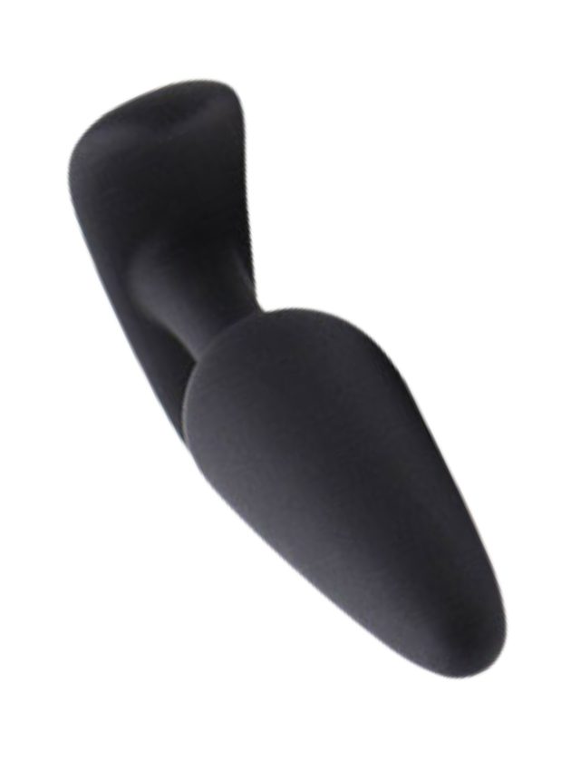 Noti Noir Large Butt Plug With Curved Base 12 3 Cm (black-2.3 cm-2)