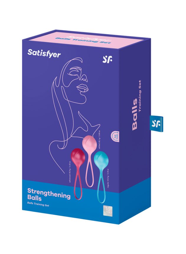 Satisfyer Strengthening Balls Single Kegel Balls Set Of 3 (color-set-5)