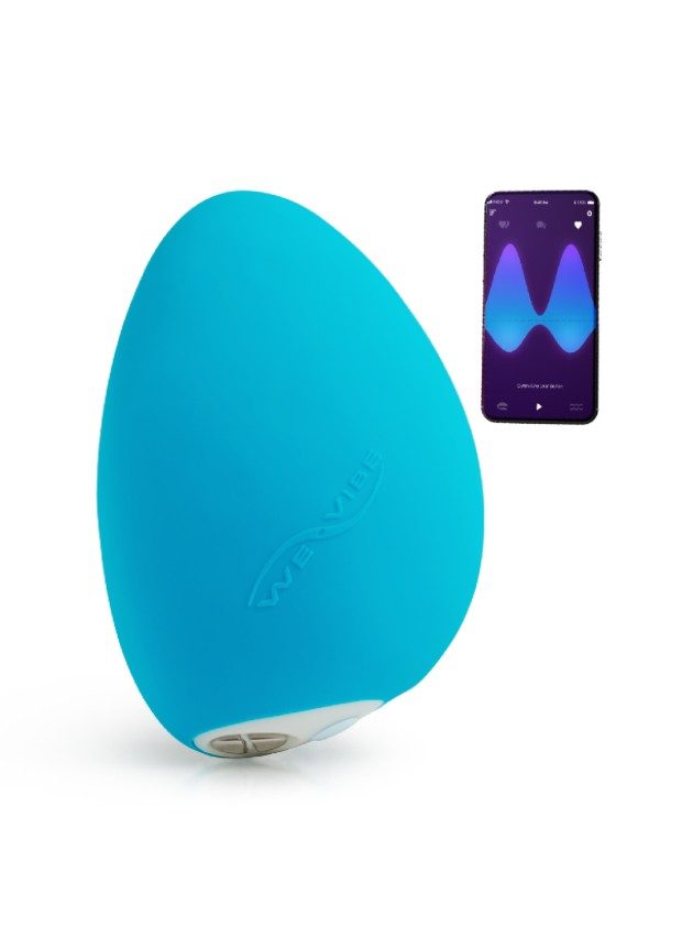 We Vibe Wish Blue Lay On Powerpulse Vibrator With App 6715 (blue-n-1)