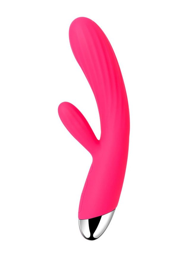 Svakom Angel Flexible Plum Red Warming Rabbit Vibrator (red-n-1)